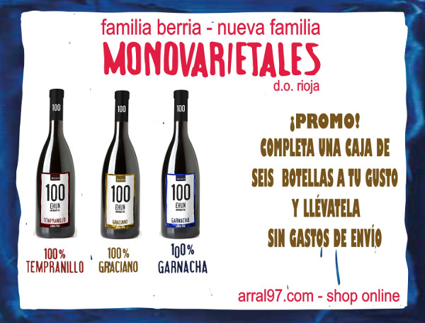 Completa una caja de seis botellas a tu gusto y llévatela sin gastos de envío, promoción Arral97